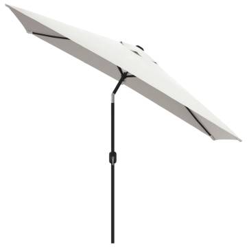 Parasol 200x300 cm Sand White - UV Protection & Durable Design