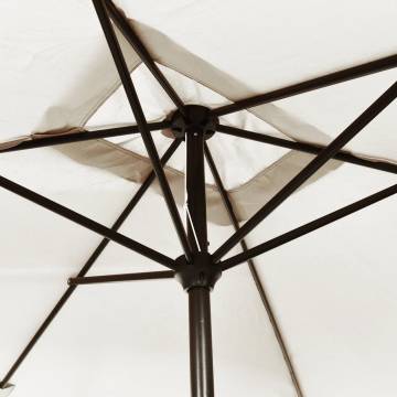 Parasol 200x300 cm Sand White - UV Protection & Durable Design