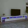 TV Cabinet with LED Lights High Gloss White 290x36.5x40 cm Colour high gloss white Quantity in Package 1 Width 290 cm 