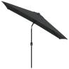 Outdoor Parasol with Metal Pole - Anthracite 300x200 cm