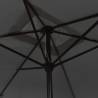 Outdoor Parasol with Metal Pole - Anthracite 300x200 cm