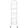 5-Tier Kitchen Trolley White - Organize with Ease | HipoMarket