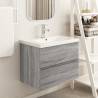 Sink Cabinet Grey Sonoma | 60x38.5x45 cm Engineered Wood