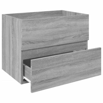 Sink Cabinet Grey Sonoma | 60x38.5x45 cm Engineered Wood