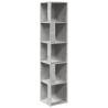 Stylish Corner Cabinet - Concrete Grey 33x33x164.5 cm