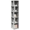 Stylish Corner Cabinet - Concrete Grey 33x33x164.5 cm