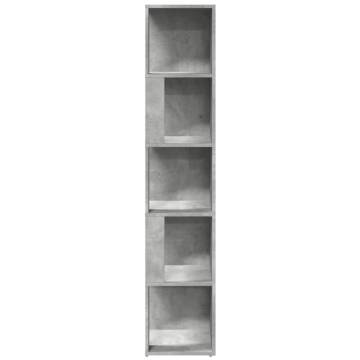 Stylish Corner Cabinet - Concrete Grey 33x33x164.5 cm