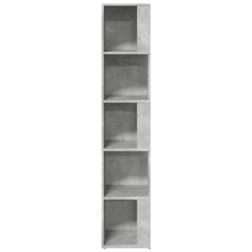 Stylish Corner Cabinet - Concrete Grey 33x33x164.5 cm