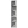 Stylish Corner Cabinet - Concrete Grey 33x33x164.5 cm