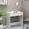 Modern High Gloss White Desk - 80x40x75 cm Engineered Wood