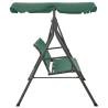 Garden Swing Bench Green 170cm | Textilene & Steel