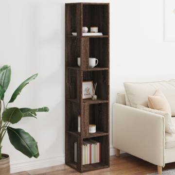 Corner Cabinet Brown Oak - Space-Saving Storage Solution