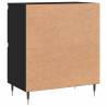 Stylish Black Sideboard 60x35x70 cm - Engineered Wood