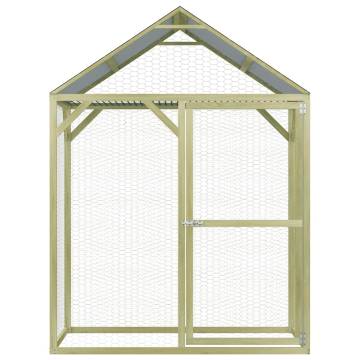 Durable Chicken Cage 1.5x1.5x2m - Wood & Steel