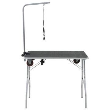 Portable Dog Grooming Table with Castors - HipoMarket UK