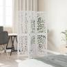 Elegant 3-Panel White Room Divider - Solid Paulownia Wood