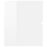 High Gloss White Sink Cabinet - 100x38.5x45 cm | Hipo Market