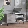 Record Cabinet Grey Sonoma 84.5x38x48 cm Engineered Wood Colour grey sonoma Size 84.5 x 38 x 48 cm Quantity in Package 1 