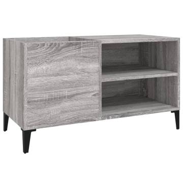 Record Cabinet Grey Sonoma - Stylish Vinyl Storage Solutions