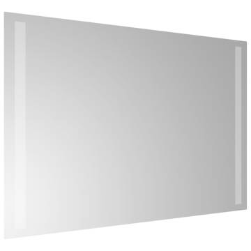 Stylish LED Bathroom Mirror 60x40 cm | Waterproof & Convenient