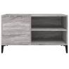 Record Cabinet Grey Sonoma - Stylish Vinyl Storage Solutions