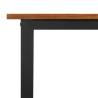 Garden Table with U-shaped Legs - Solid Acacia Wood 140x80cm