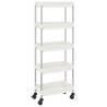 5-Tier Kitchen Trolley White - Organize Your Space | Hipomarket