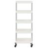 5-Tier Kitchen Trolley White - Organize Your Space | Hipomarket