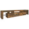 TV Cabinet with LED Lights - Smoked Oak | HipoMarket UK