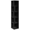 Stylish Black Corner Cabinet - 33x33x164.5 cm | HipoMarket UK