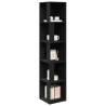 Stylish Black Corner Cabinet - 33x33x164.5 cm | HipoMarket UK