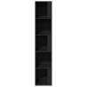 Stylish Black Corner Cabinet - 33x33x164.5 cm | HipoMarket UK