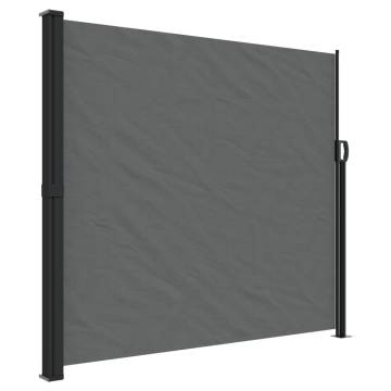 Retractable Side Awning Anthracite 180x500 cm | HipoMarket