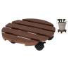 ProGarden Plant Trolley Round 29 cm Brown Colour brown Size Ø 29 cm Quantity in Package 1 