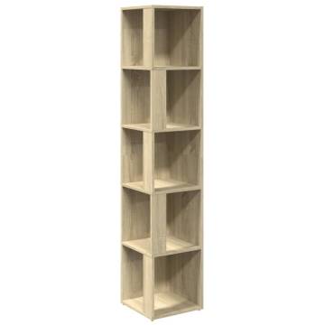 Stylish Corner Cabinet Sonoma Oak - 33x33x164.5 cm