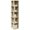 Stylish Corner Cabinet Sonoma Oak - 33x33x164.5 cm