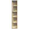 Stylish Corner Cabinet Sonoma Oak - 33x33x164.5 cm