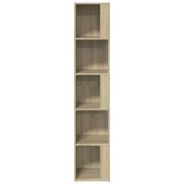 Stylish Corner Cabinet Sonoma Oak - 33x33x164.5 cm