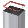 Hailo Waste Bin Big-Box Swing Size L 35 L - Stylish Silver