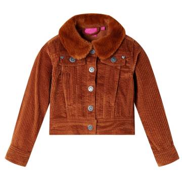 Kids' Jacket Corduroy Cognac - Stylish & Durable for Ages 9-10