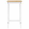 3 Piece Bar Set - White Solid Wood Pine | Hipomarket