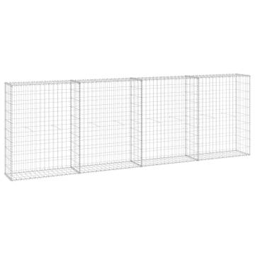 Gabion Wall with Covers - Galvanised Steel 300x30x100 cm