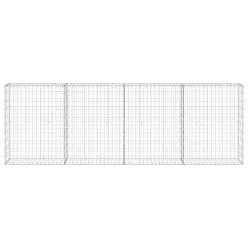 Gabion Wall with Covers - Galvanised Steel 300x30x100 cm