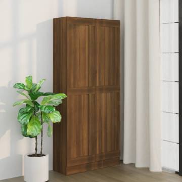 Brown Oak Book Cabinet - Spacious & Stylish Storage Solution