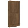 Brown Oak Book Cabinet - Spacious & Stylish Storage Solution