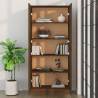 Brown Oak Book Cabinet - Spacious & Stylish Storage Solution