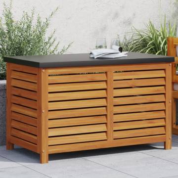 Garden Storage Box - Solid Acacia Wood 90x48x55 cm