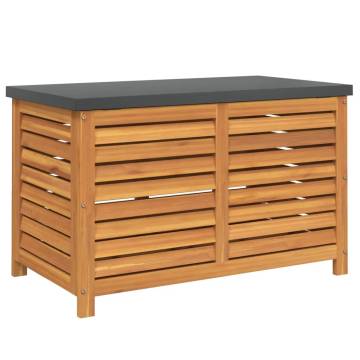 Garden Storage Box - Solid Acacia Wood 90x48x55 cm