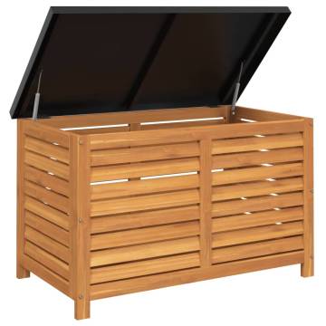 Garden Storage Box - Solid Acacia Wood 90x48x55 cm