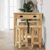 5 Piece Solid Wood Pine Bar Set - Stylish & Practical